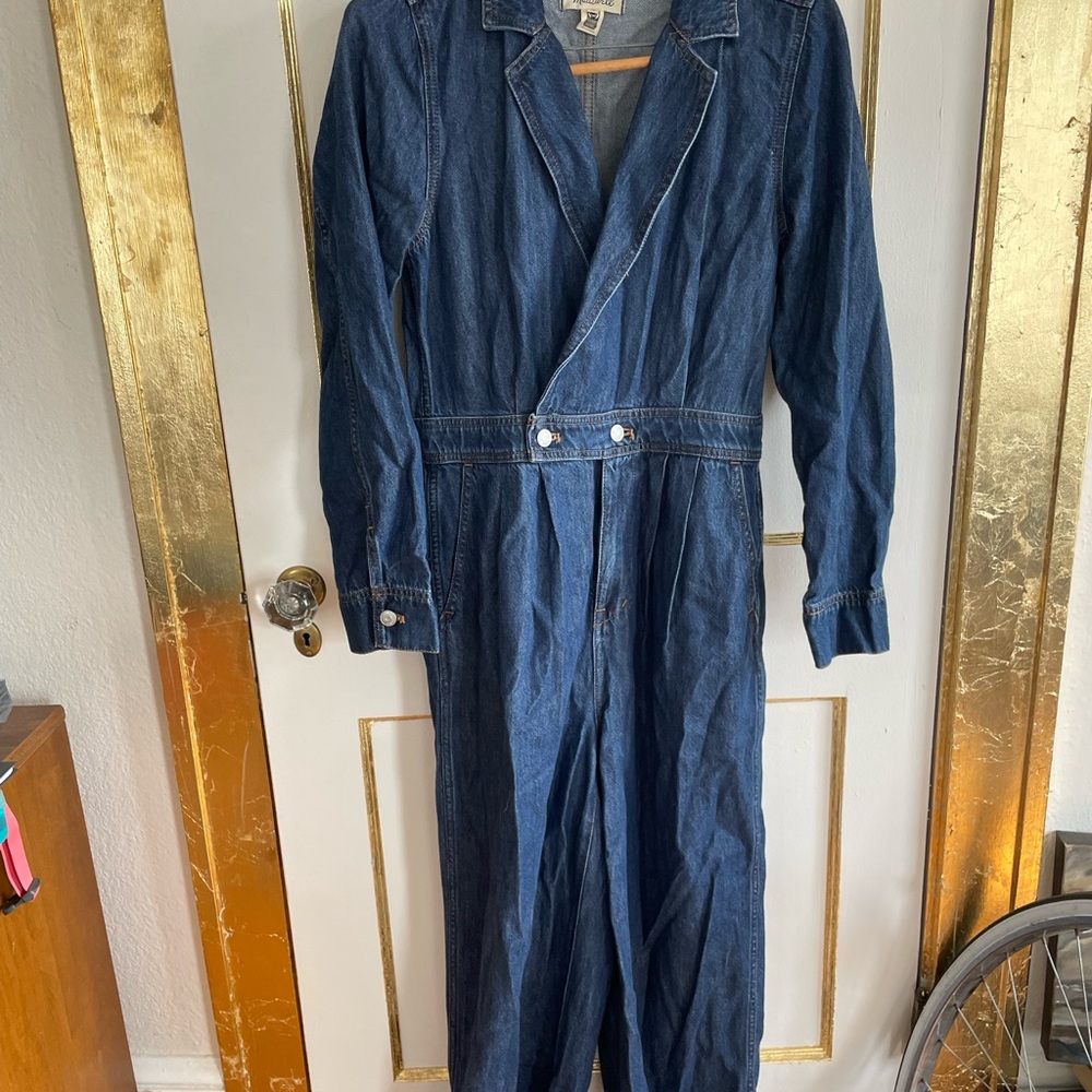 Madewell Blue Denim Jumpsuit